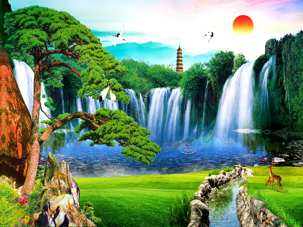 Phong cảnh sơn thủy hữu tình MHT2-040